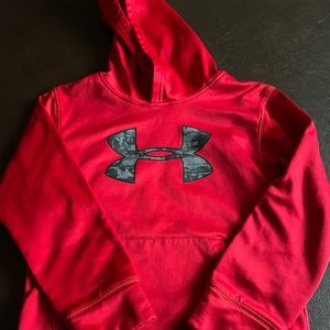 Under Armour boys red hoodie